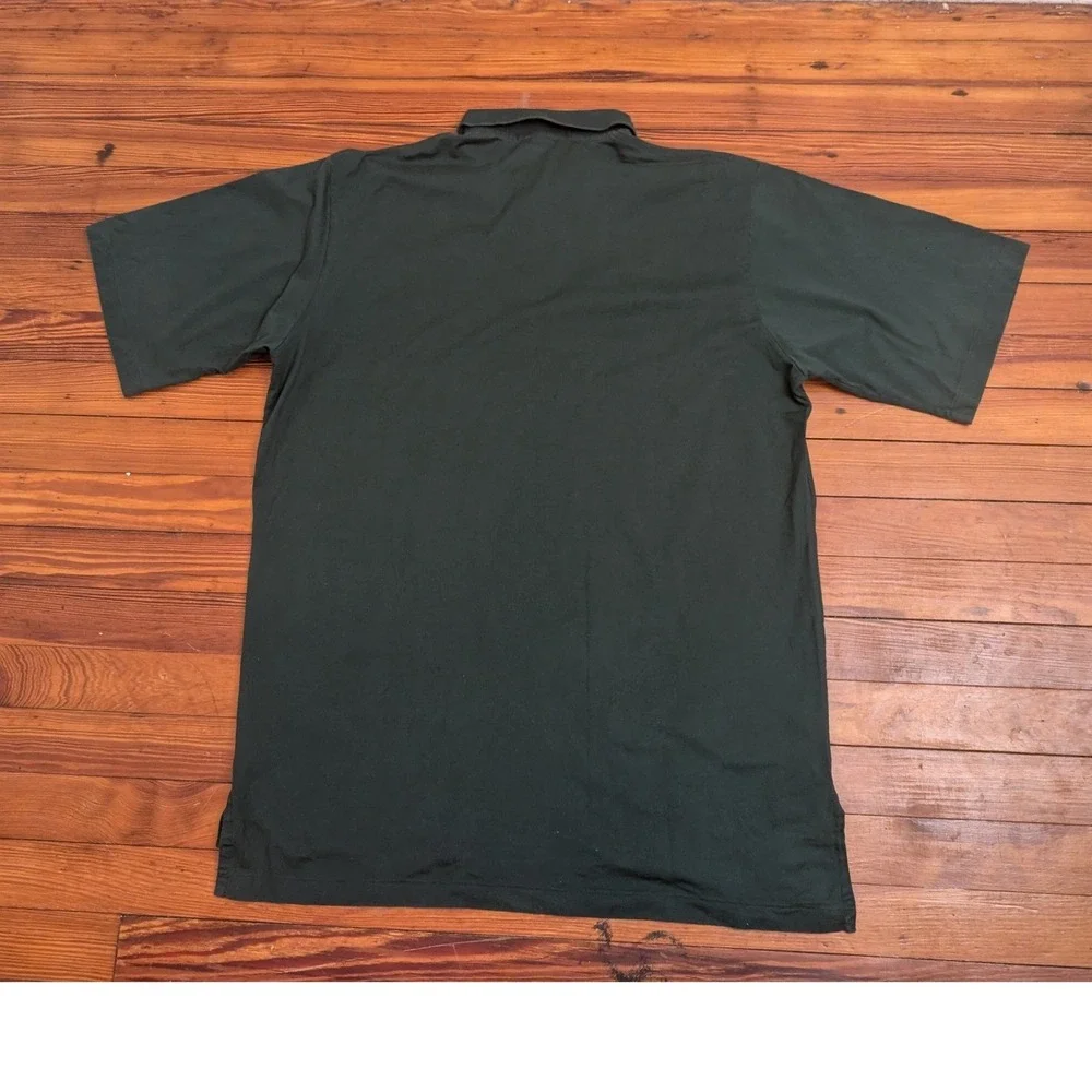 Polo Ralph Lauren Men's Dark Green Crest Logo Polo Shirt Size L